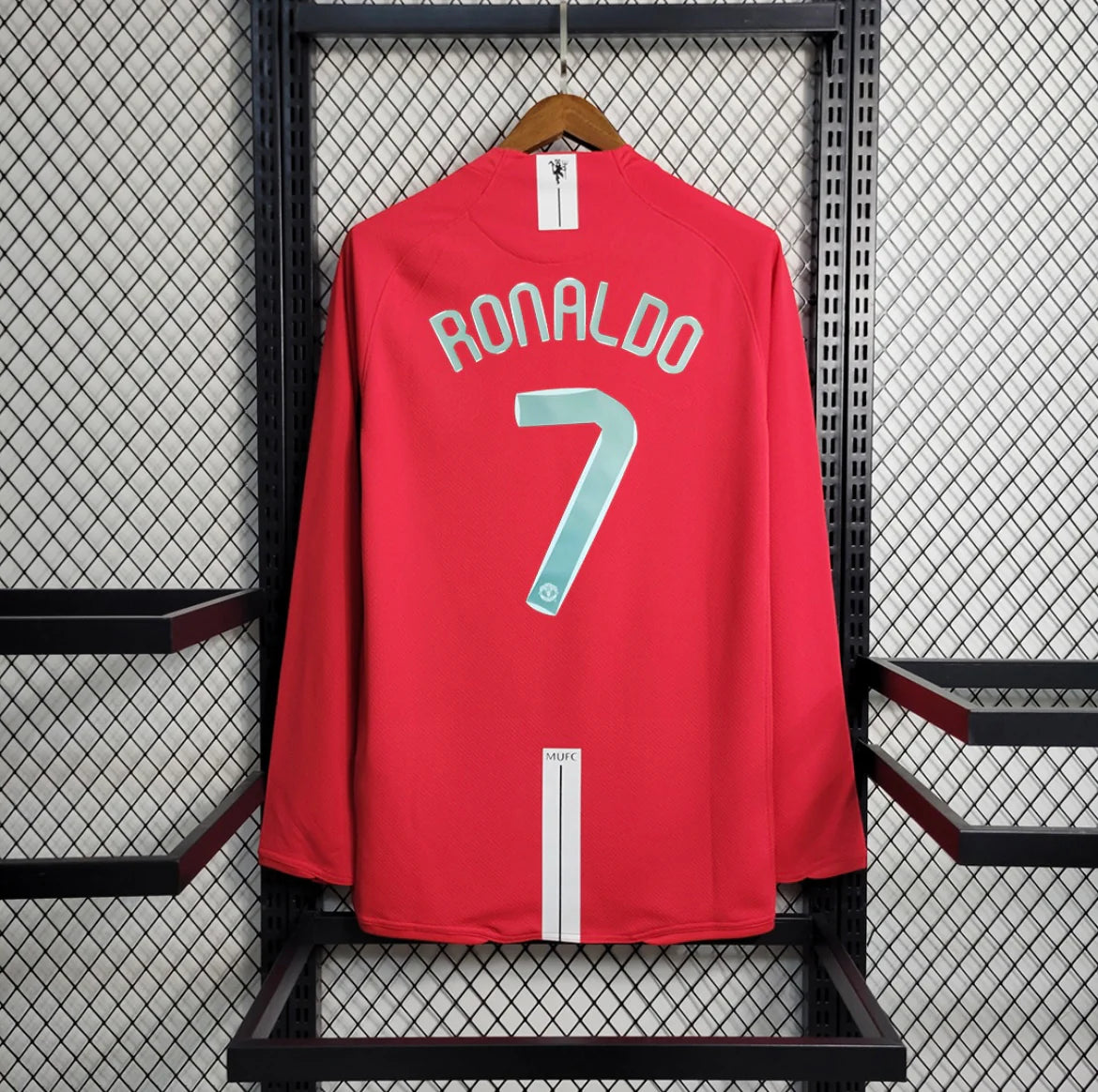 Manchester United Home Long Sleeve 2007/2008