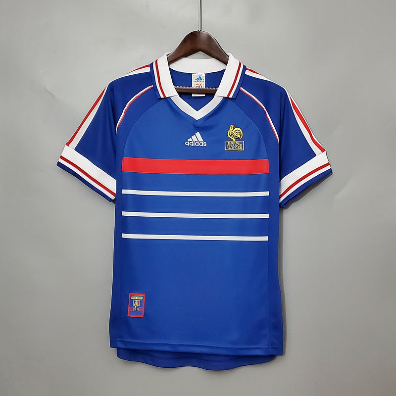 France Home 1998 retro soccer jersey - Vintage Pitch