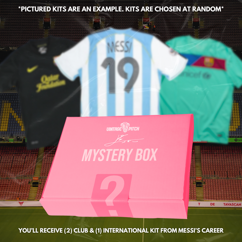 Messi Mystery Pack: The Hat-Trick Pack (3 Jerseys) - Vintage Pitch