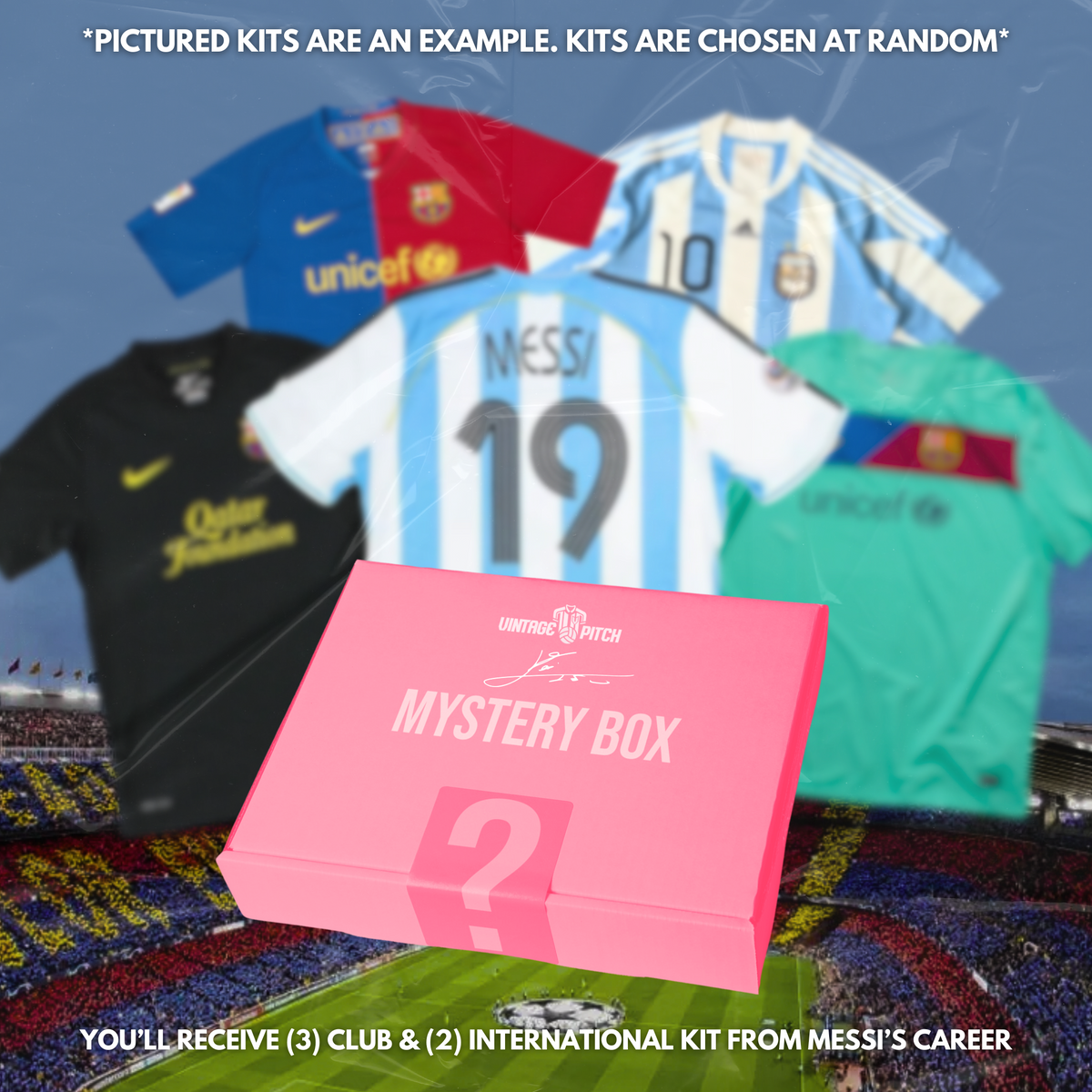 Messi Mystery Pack: The Five-Star Pack (5 Jerseys)