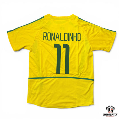 Brasil Home 2002 (Ronaldinho #11)