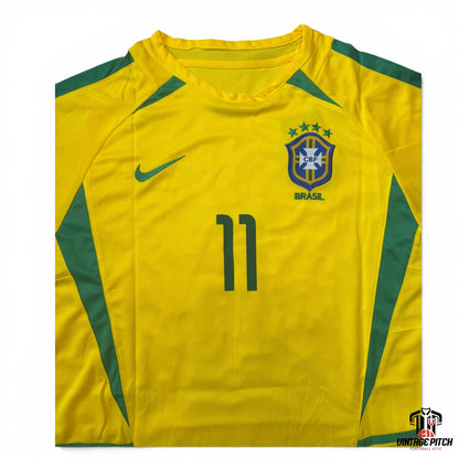 Brasil Home 2002 (Ronaldinho #11)