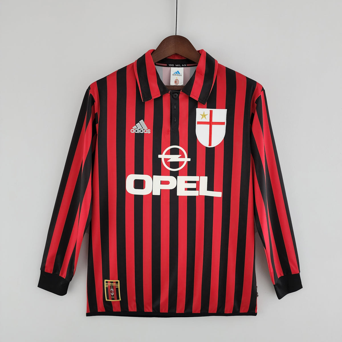 AC Milan Home Manga Longa 1999/2000