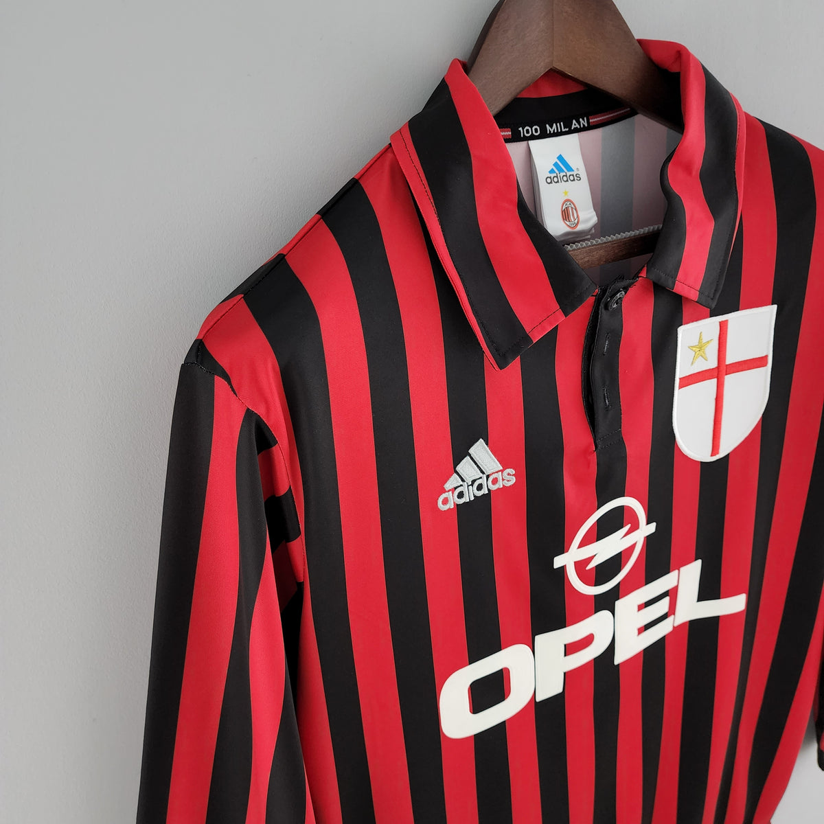 AC Milan Home Manga Longa 1999/2000