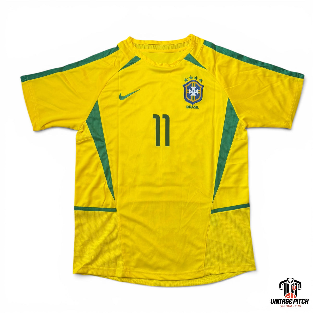 Brasil Home 2002 (Ronaldinho #11)