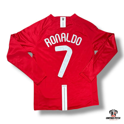 Manchester United Home Manga Longa 2007/2008