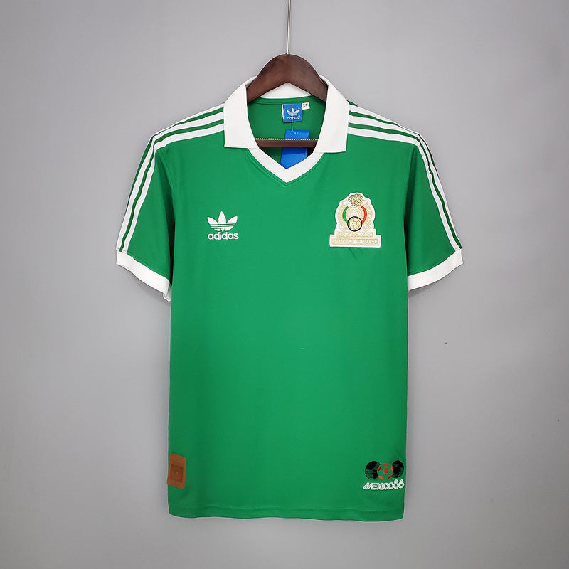 Mexico Home 1986 retro soccer jersey - Vintage Pitch