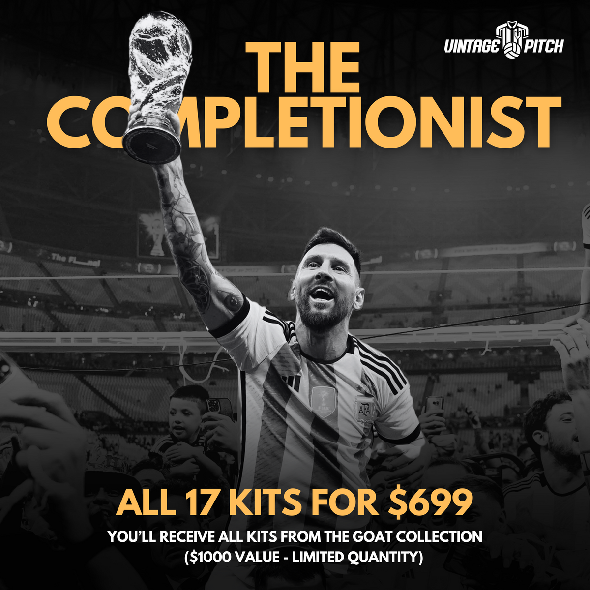 Messi Mystery Pack: The Completionist Pack (17 Jerseys)