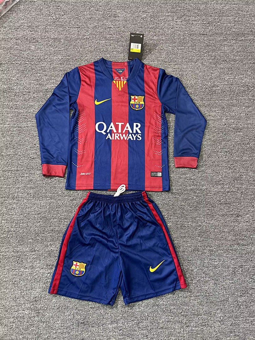 Barcelona Home Long Sleeve 2014/2015 - Kids