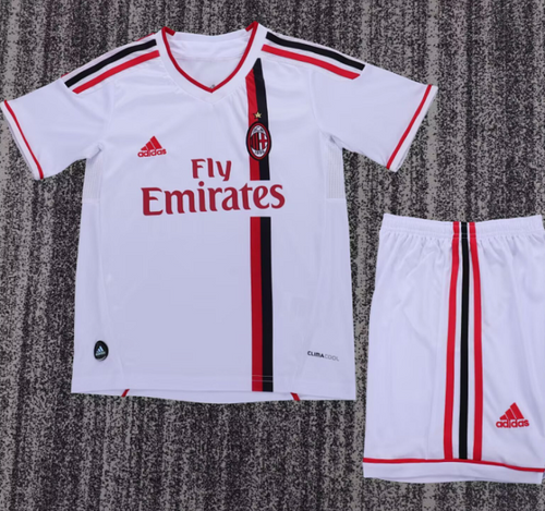 AC Milan Away 2011/2012 kids retro soccer jersey - Vintage Pitch