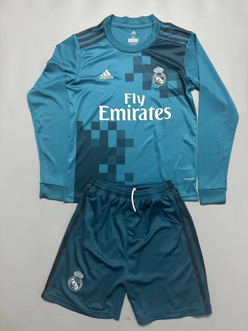 Real Madrid Away Long Sleeve 2017/2018 - Kids