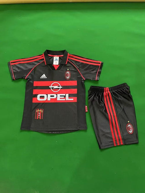 AC Milan Away 1998/1999 kids retro soccer jersey - Vintage Pitch